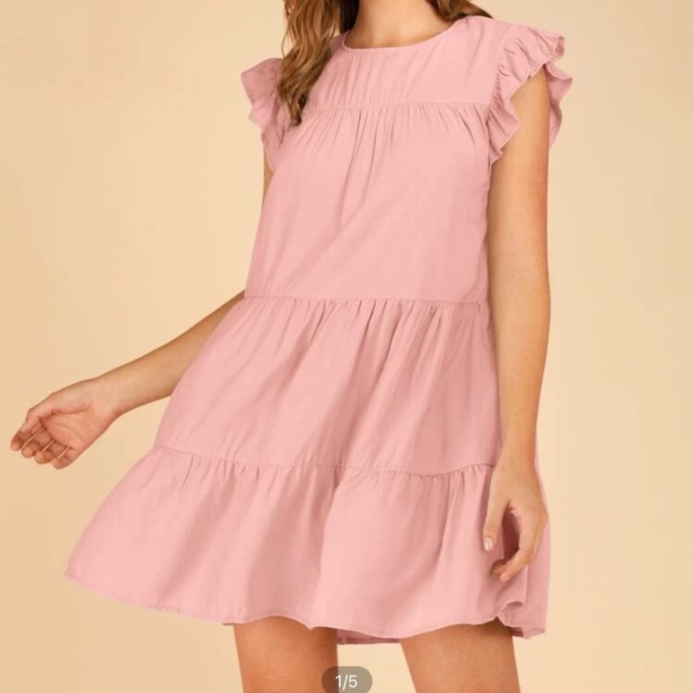Light Pink Ruffle Dress